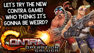 LET'S PLAY THE NEW CONTRA GAME! WHO THINKS IT'LL BE WEIRD? | Let's Play Contra: Operation Galuga