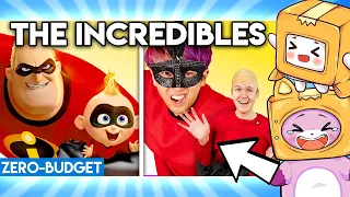 THE INCREDIBLES WITH ZERO BUDGET! ('The Incredibles 2' Pixar Movie PARODY FOXY & BOXY REACTION!)
