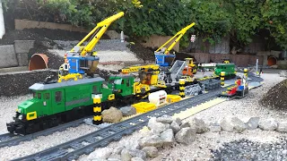 LEGO Gravel Loading Terminal  and the Gate to the Garden -  Construction Video Part 7