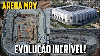 Veja a EVOLUÇÃO INCRÍVEL da ARENA MRV, futura casa do ATLÉTICO-MG! (49% PRONTA)