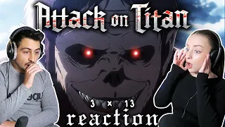 Attack on Titan 3x13 REACTION! | "The Town Where Everything Began"