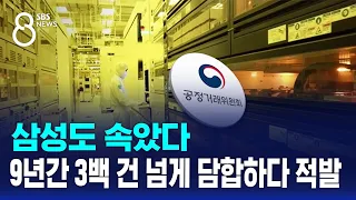 삼성도 속았다…9년간 3백 건 넘게 담합하다 적발 / SBS 8뉴스