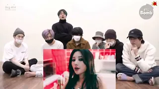 Bts reaction to Gidle tomboy mv