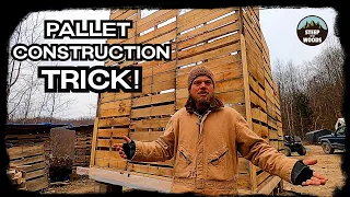 Pallet Construction Trick! Helpful Tip when building with Pallet Wood