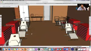 DaBear Canvas Studio... CAD Program Practice Preview of 3D Rendering/Drafting Planned Studio Layout