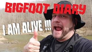 Bigfoot Diary - I AM ALIVE!!!!! I cross the river ALONE. Game Camera Review