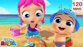 Mermaids at the Beach! | Jill's Playtime | Little Angel Kids Songs & Nursery Rhymes
