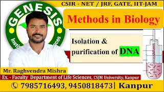 Isolation and purification of DNA | Methods in Biology |𝐂𝐒𝐈𝐑-𝐍𝐄𝐓/𝐉𝐑𝐅 𝐋𝐢𝐟𝐞 𝐒𝐜𝐢𝐞𝐧𝐜𝐞𝐬 |𝐃𝐁𝐓-𝐉𝐑𝐅| 𝐈𝐂𝐌𝐑 |