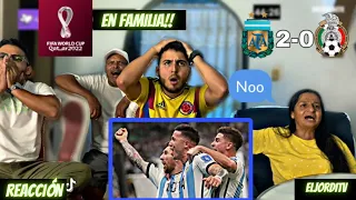 ⚽😱 Reacción en FAMILIA | Argentina VS México (2-0) Mundial Qatar 2022 // ElJordiTV