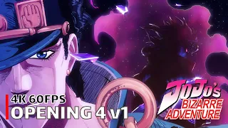 JoJo's Bizarre Adventure - Opening 4 v1 [4K 60FPS | Creditless | CC]