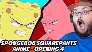 The SpongeBob SquarePants Anime is Back!!! Suponjibobu Anime - OP 4 (Original Animation) REACTION!!!