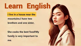 Learn English through Story Level 1 | My Wonderful Family - english story with subtitles