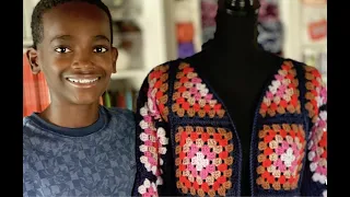 This granny square cardigan is on trend!