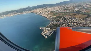 Easyjet A320 take off from Palma de Mallorca Airport.