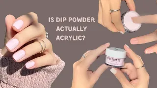 Is dip powder actually acrylic? My new FAVORITE cover pink! | Dip powder nails at home | Marla Kris