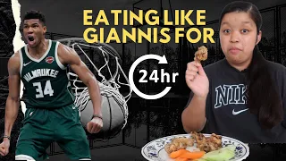 Eating like the NBA Champion Giannis Antetokounmpo for 24 hours | NBA Champion and Finals MVP 2021