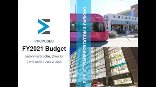 FY2021 Budget Presentation
