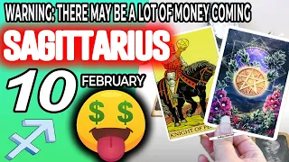 Sagittarius ♐ 😱WARNING: THERE MAY BE A LOT OF MONEY COMING 🤑💲 Horoscope for Today FEBRUARY 10 2023 ♐