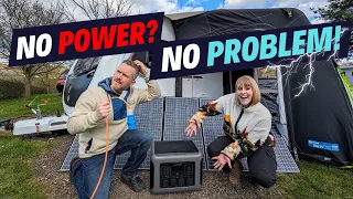 No Power? No Problem! We test a Solar Generator | Caravan Vlogs from Mac & Sarah