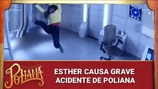 Esther causa acidente de Poliana | As Aventuras de Poliana