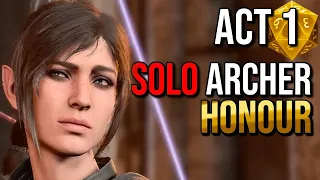 SOLO Honour Mode - Stealth Archer BG3 ACT 1 VOD