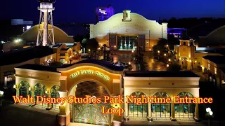 Walt Disney Studios Park - Nighttime Entrance Loop - Disneyland Paris