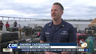 Coast Guard drops off seized cocaine in San Diego