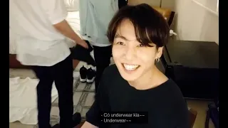 [BTS LIVE] JUNGKOOK LIVE HAI ANH JIMIN VÀ JIN PHẢI QUA XIN LỖI VÌ EM ÚT NỔI GIẬN Vietsub full