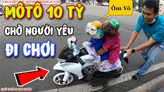 TẶNG XE MÔ TÔ 10 TỶ CHO SU XÍ XỌN ĐỂ CHỞ NGƯỜI YÊU ĐI CHƠI | CHÚ CHÓ ĐI HAI CHÂN | BÔNG BÉ BỎNG