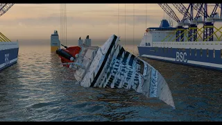 Lifting up The Wreck of Queen Mary 2  - What if scenario