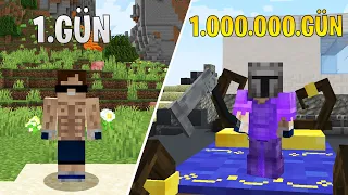 minecraft AMA 1.000.000 gün hayatta kaldım!