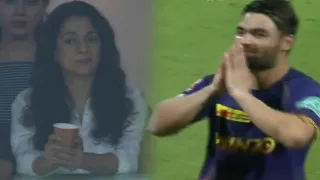 Juhi Chawla Respecting Rinku Singh Offering Cold Coffee after the KKR vs LSG IPL Match No. 66