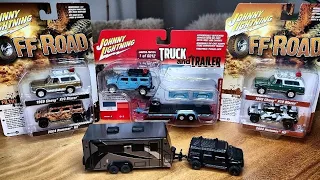 Johnny Lightning Hummer H2 and K10 Blazer. Off-road, Truck and Trailer. Diecast Car, Diecast Europe