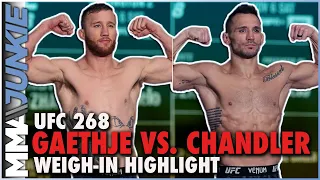 Justin Gaethje vs. Michael Chandler weigh-in highlights | #UFC268