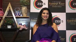 Sunny Leone during promotion For Web Series 'Karenjit Kaur' || sunny looking bold