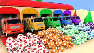 Bingo Song Baby songs  Change color Fire Truck - Nursery Rhymes & Kids Songs