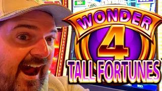 I Used The LADDER BETTING METHOD To Successfully DOUBLE On Wonder 4 Tall Fortunes!