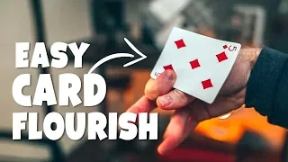 Reverse Card Shot - EASY FLOURISH TUTORIAL (Cardistry) feat. Andrei Jikh