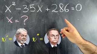 ⭐️ ou 🔫? 13 ou 22? Equação Quadrática Polêmica das Eleições 2022! Lula ou Bolsonaro? Matemática