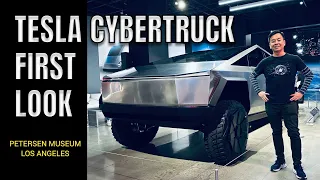 TESLA CYBERTRUCK FIRST LOOK IN REAL LIFE Walkaround Peterson Museum