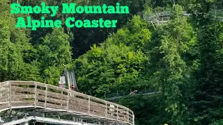 (GoPro) Going Down The Smoky Mountain Alpine Coaster Without Using Breaks! Coaster In Pigeon Forge!