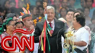 Así finalizó López Obrador su discurso como presidente en el Zócalo