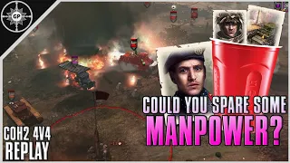 The MOST Important Resource: MANPOWER | 4v4 Hill 400 | CoH2 Cast #138