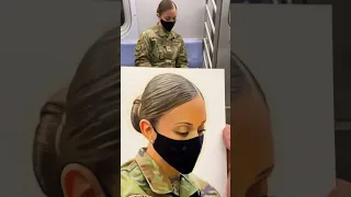 Painting a soldier on the train! *emotional*