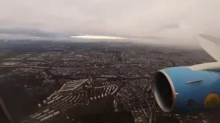 Uzbekistan Airways Boeing 767-300ER SCENIC ARRIVAL at Frankfurt Airport