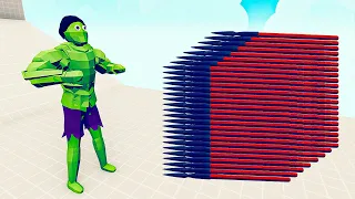 GIANT HULK vs 3x EVERY GOD - Totally Accurate Battle Simulator TABS