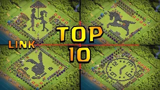 Clash of Clans   Top 10 Creative  Bases With Direct copy link Link