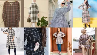 Latest check dresses for winter||Beautiful design of check shirt||2023#dressdesign||top check design