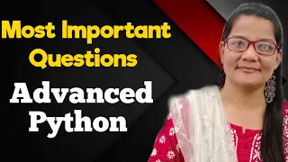 Most Important Questions for Advanced Python | RGPV MCA |#zeenathasanacademy