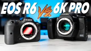 $2500 Camera Showdown | Canon EOS R6 VS Blackmagic 6K Pro